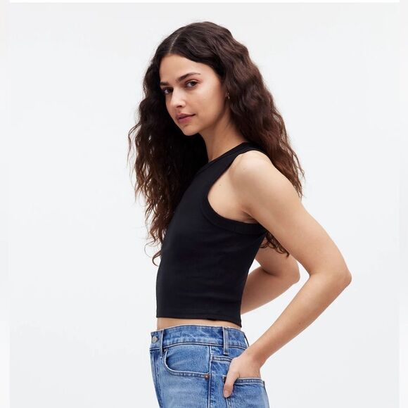 NWT Madewell Supima® Rib Crop Tank - Picture 4 of 8